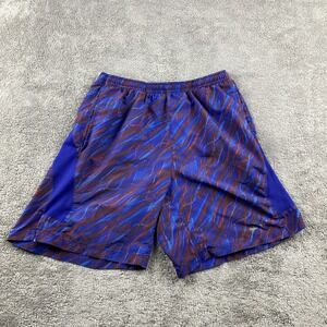 Nike Athletic Shorts Mens Small Red Blue Camouflage Dri-Fit